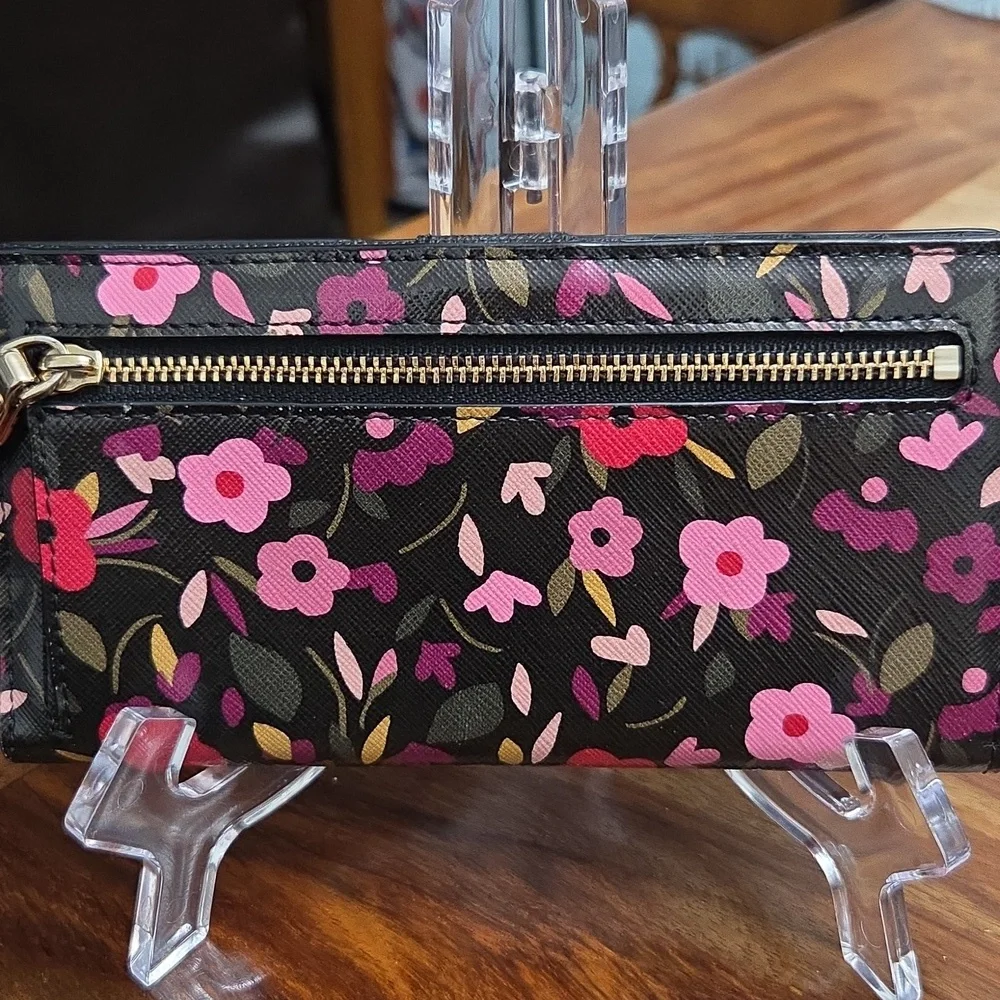 Kate Spade Story Book Lining Cameron Street Boho Floral Stacy Wallet - Picture 2 of 11